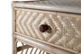 GINER Y COLOMER Table de chevet en rotin naturel - 50 cm de long, 40 cm de large, 60 cm de haut - Meuble artisanal sans montage